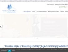 Tablet Screenshot of centrumleczeniaran.pl